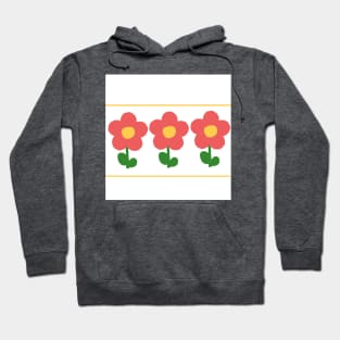 3 little flowers Hoodie